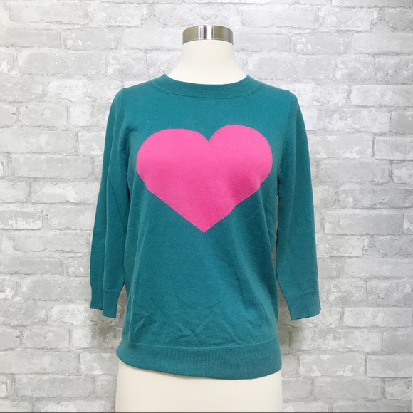 J Crew | Tippi Heart Sweater SMALL Valentine's Day - Picture 3 of 8